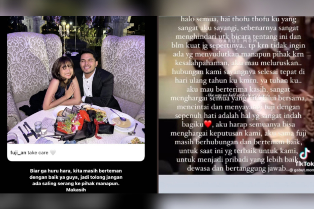 Fuji Utami dan Thariq Halilintar putus