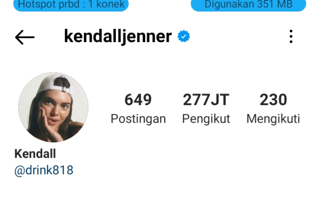 Ilustrasi Akun Instagram Terverifikasi
