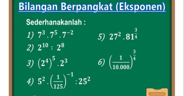 22 Contoh Soal Eksponen Kelas 10 2022 Pendidikan Riset 0932