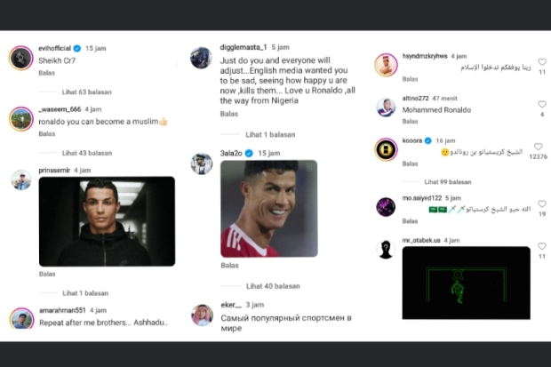Komentar Netizen Saat Cristiano Ronaldo Pakai Gamis