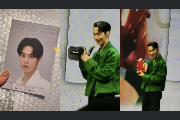 Lee Jae Wook Saat Bagi-Bagi Hadiah