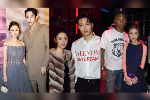 Abby Choi bersama Lay EXO, Pharrell WIlliams dan aktor Lee Soo Hyuk