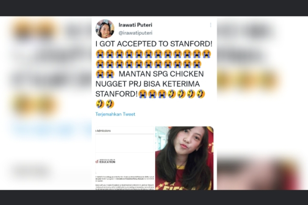 Irawati Puteri Diterima Kuliah di Universitas Stanford