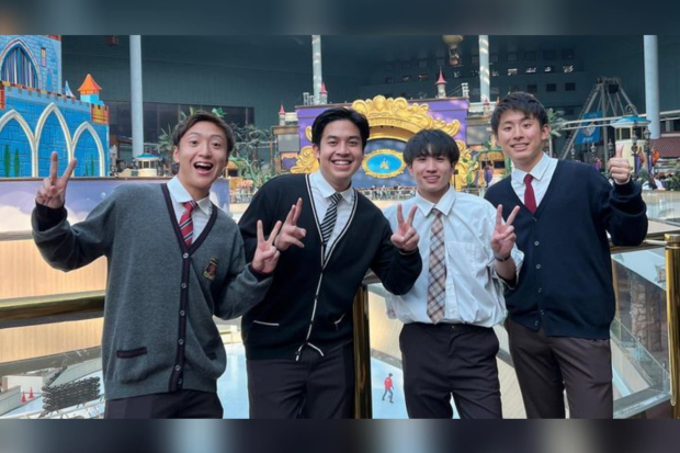 Jerome Polin bersama Waseda Boys