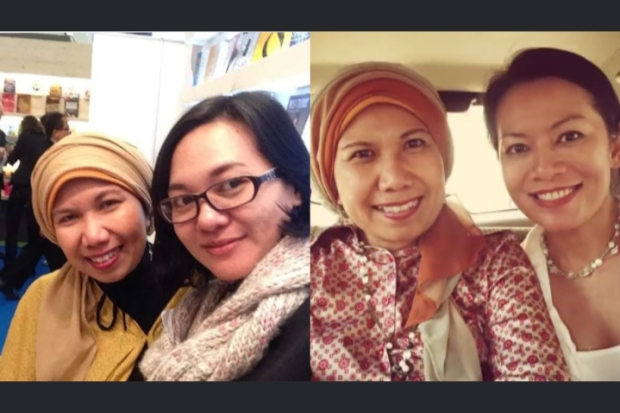 Lily Yulianti dengan Ratih Kumala dan Dee Lestari