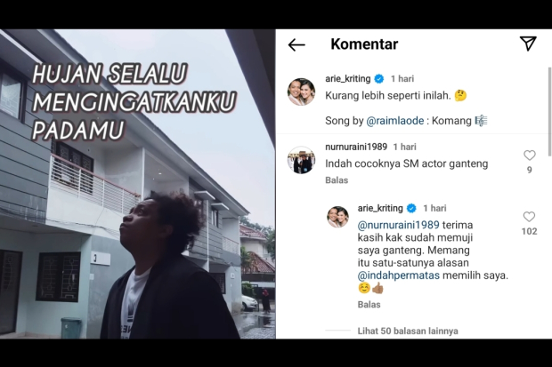 Indah Permatasari dan Arie Kriting