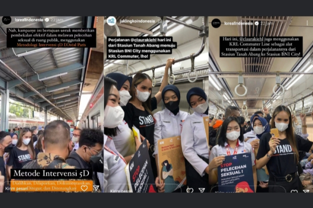 Cinta Laura di Stasiun Tanah Abang, Jakarta