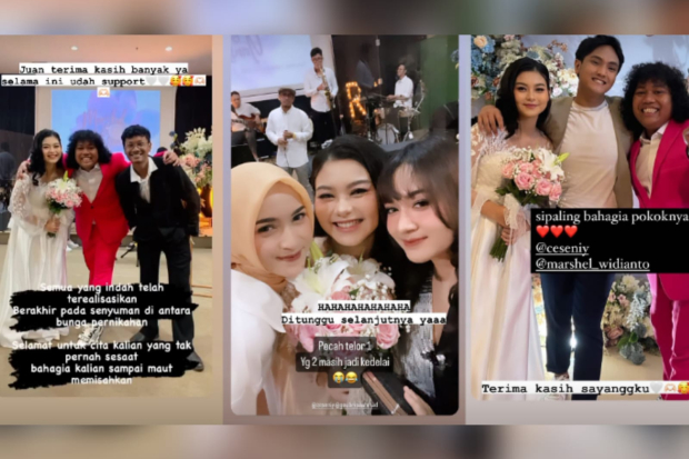 Marshel Widianto dan Cesen eks JKT48 menikah