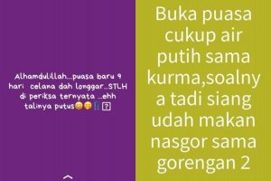 Status WA bulan Puasa Lucu