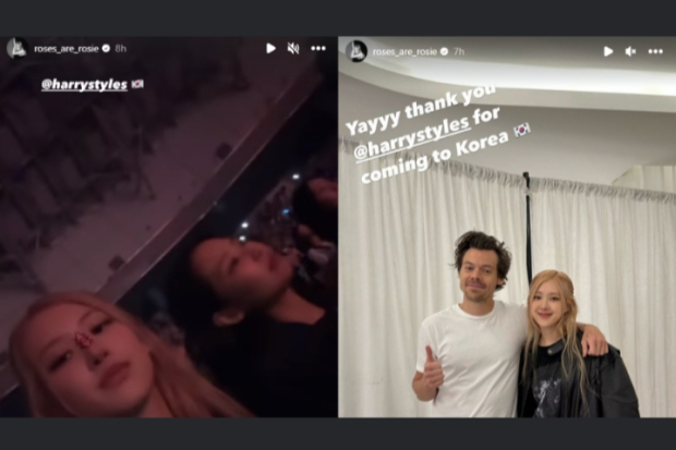 Rose dan Jennie Blackpink di Konser Harry Styles