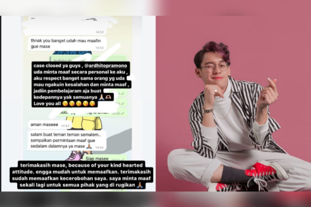 Ardhito Pramono minta maaf usai ngamuk di kelab malam