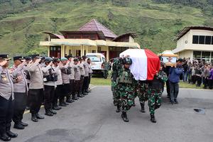 ANGGOTA TNI-POLRI KORBAN KKB DI PAPUA TENGAH