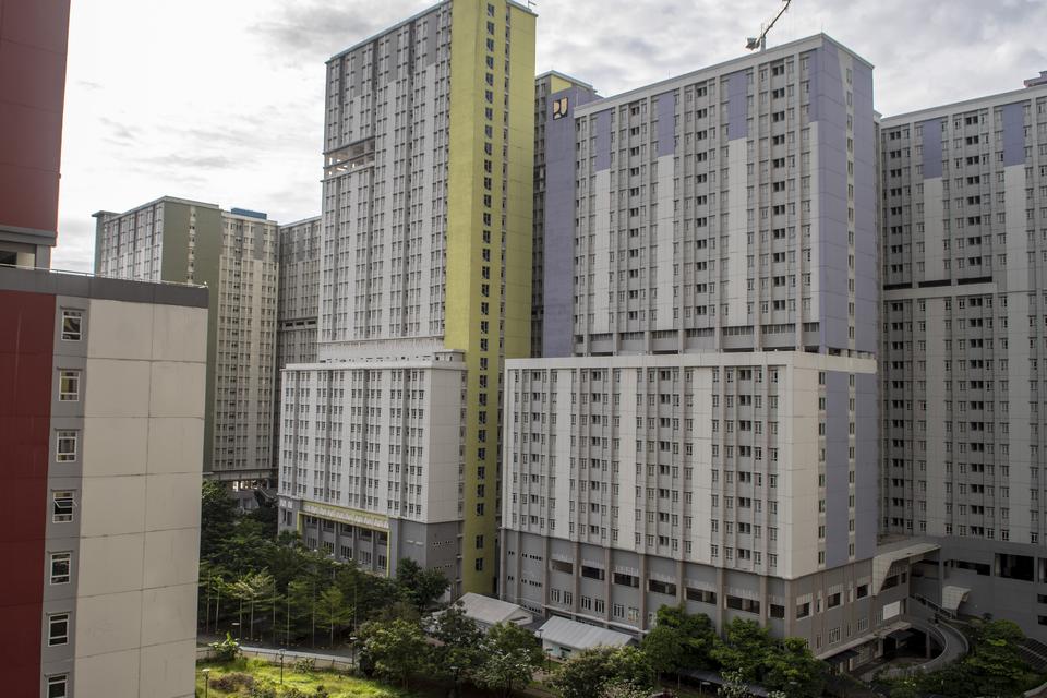 Suasana Rumah Sakit Darurat COVID (RSDC) Wisma Atlet Kemayoran, Jakarta, Jumat (31/3/2023). 