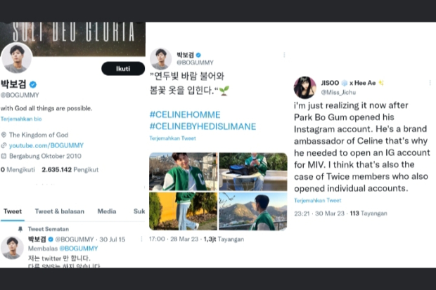Akun Twitter Park Bo Gum