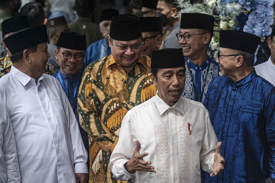 Presiden Jokowi bertemu Prabowo 