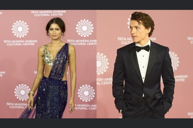 Zendaya dan Tom Holland di Reda Carpet Acara Nita Ambani