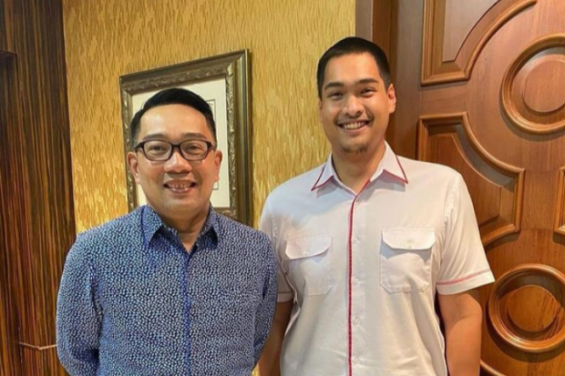 Dito Ariotedjo bersama Gubernur Jawa Barat Ridwan Kamil