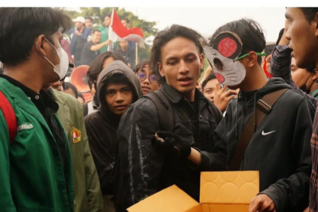 Jefri Nichol Saat Demo UU Ciptaker