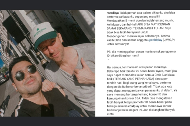 Penggemar Bertemu Chris Martin Coldplay