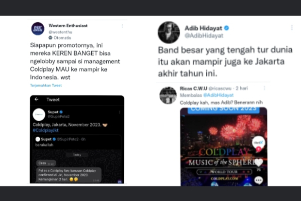 Coldplay Dikabarkan Konser di Indonesia