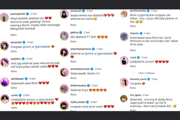 Ucapan dari Rekan Artis