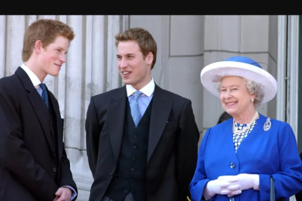 Pangeran Harry, Pangeran William, dan Ratu Elizabeth