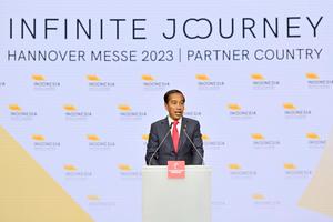 PRESIDEN HADIRI PEMBUKAAN HANNOVER MESSE 2023