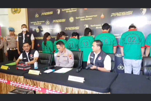 Konferensi Pers Polres Metro Jakarta Barat