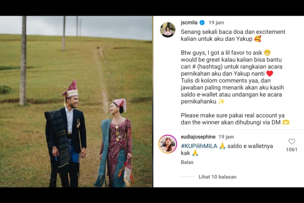 Jessica Mila dan Yakup Hasibuan