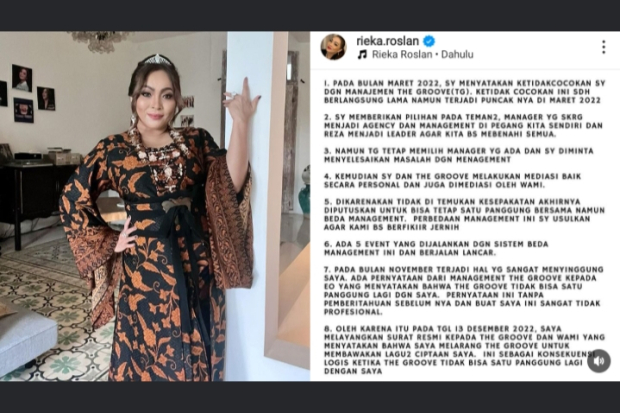 Kronologi Masalah Antara Rieka Roslan dan The Groove
