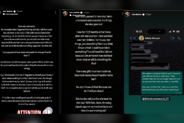 Nikita Mirzani versus Antonio Dedola