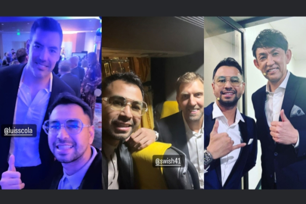 Raffi Ahmad Bersama Mantan Pemain Basket Dunia