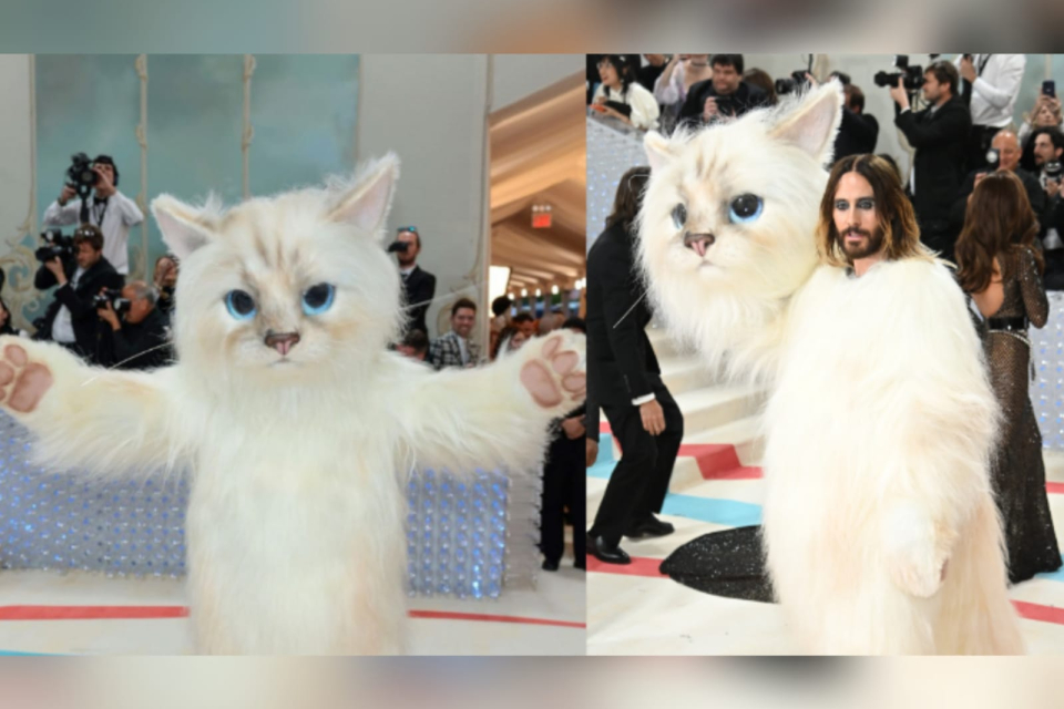 Jared Leto pakai kostum kucing di Met Gala 2023