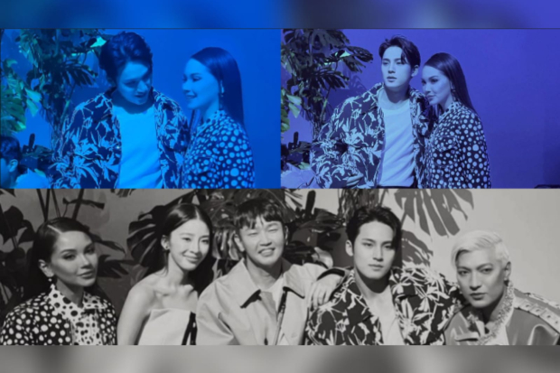 Alyssa Daguise dan Mingyu SEVENTEEN di acara Louis Vuitton