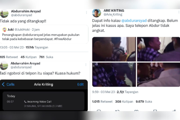 Abdur Aryad ditangkap