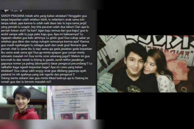 Sandy Pradana dan istri