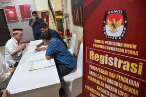Pendaftaran Bacaleg Pemilu 2024 di Medan