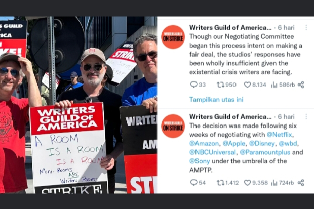 Aksi Mogok Menulis di Amerika Serikat