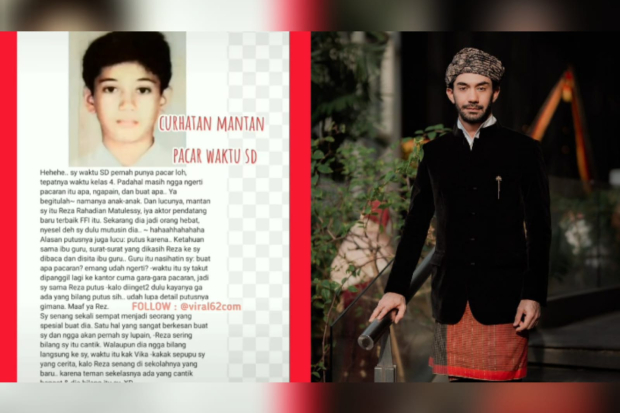 Viral curhatan mantan pacar Reza Rahadian