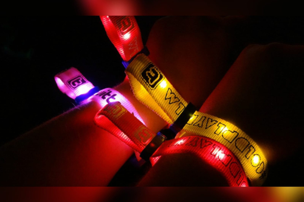 Xylobands di konser Coldplay