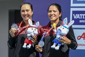 Tenis Ganda Putri Indonesia raih medali perak SEA Games 2023