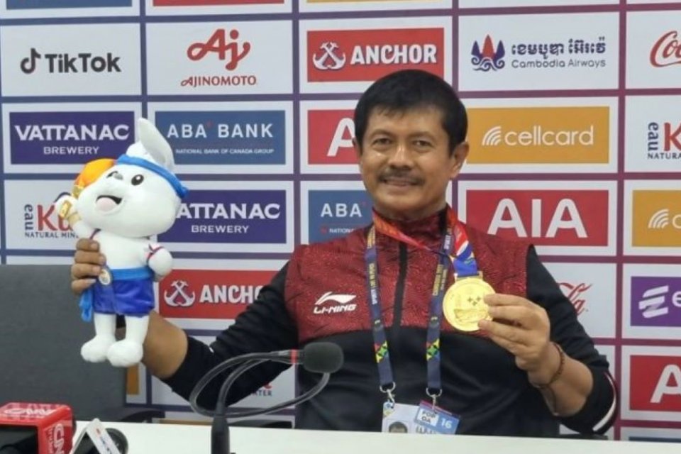 Pelatih Indra Sjafri bawa Timnas U22 Indonesia raih emas sepak bola SEA Games 2023
