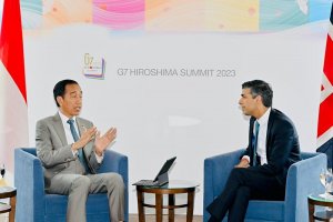 Presiden Jokowi bertemu PM Inggris Rishi Sunak di KTT G7, Hiroshima, Jepang