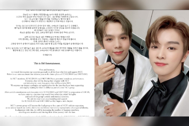 Nasib Shotaro dan Sungchan di NCT