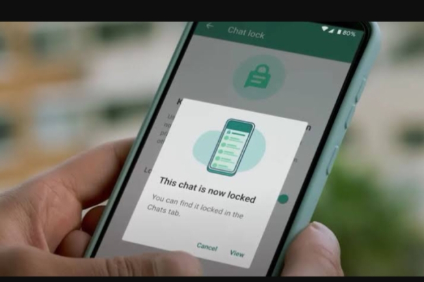 Ilustrasi Fitur Chat Lock