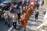 Biksu Thailand tiba di Magelang