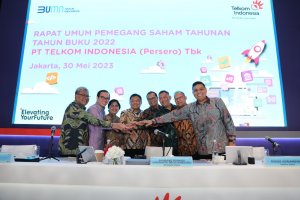 Rapat Umum Pemegang Saham Tahunan PT Telkom Indonesia Tahun Buku 2022 di Jakarta, Selasa (30/5/2023)