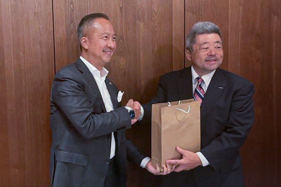 Menteri Perindustrian RI, Agus Gumiwang Kartasasmita, menemui Senior Executive Officer Isuzu Motors Ltd., Yasuyuki Niijima, di Tokyo pada Selasa (6/6).