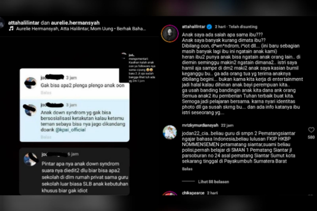 Anak Atta Halilintar dan Aurel Hermansyah jadi sasaran hater