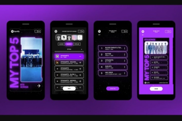 Fitur Baru Spotify untuk BTS